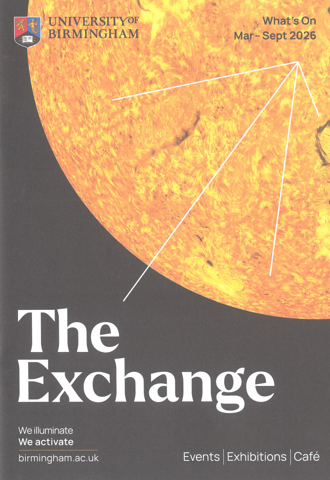 University of Birmingham The Exchange What's on Mar - Sept 2026