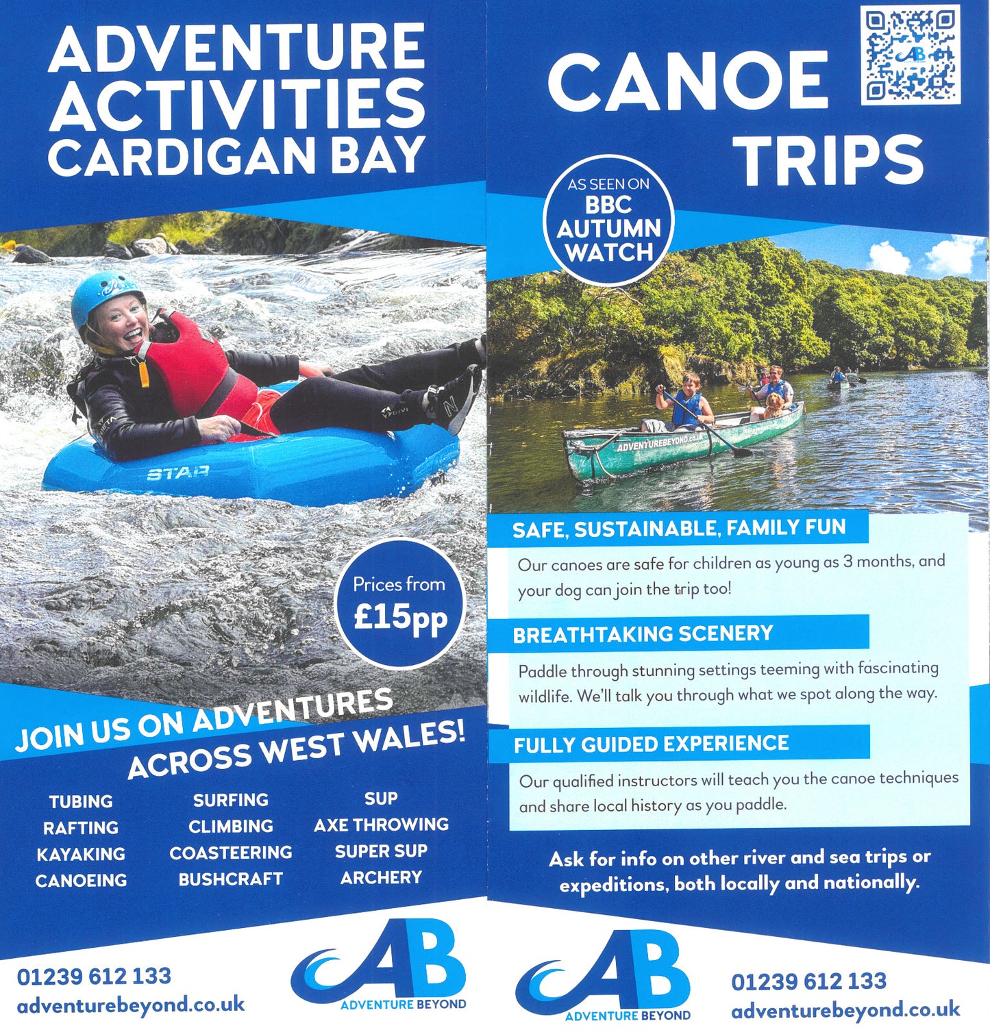 Adventure Activities Cardigan Bay/Canoe Trips 2026