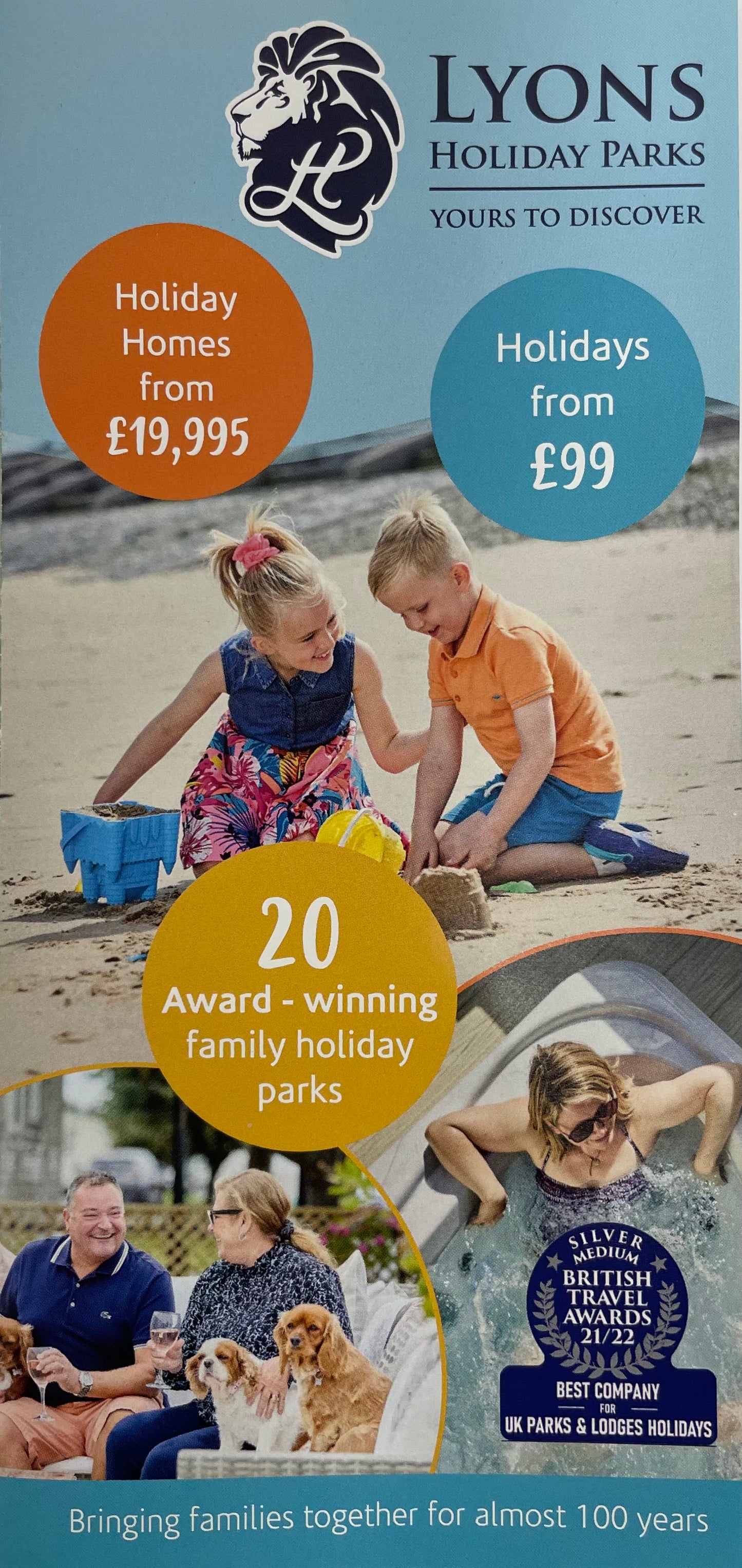 Lyons Holiday Parks - Yours To Discover - Brining Families Together For Almost 100 Years - 2023