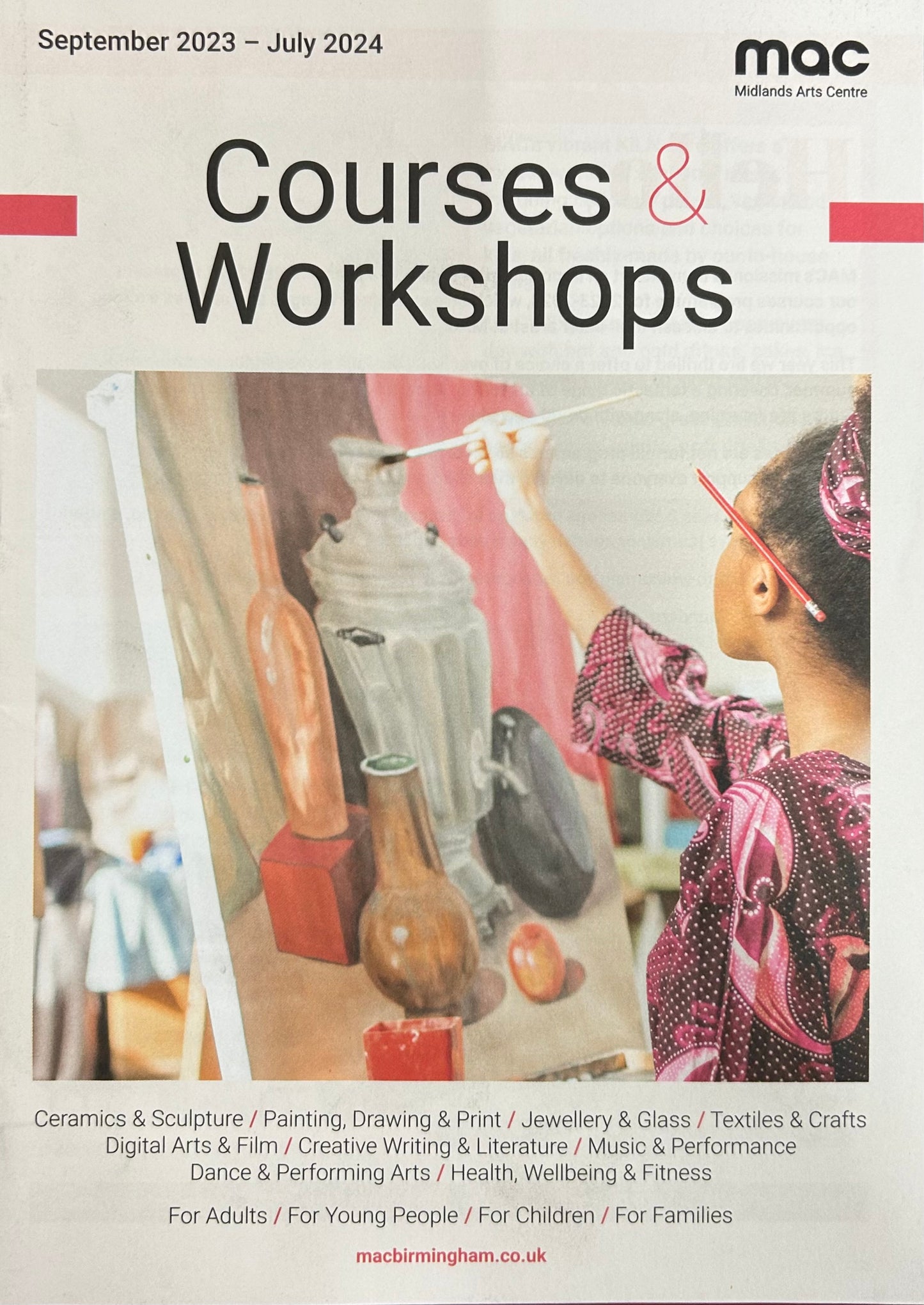 MAC - Courses & Workshops September 2023 - July 2024