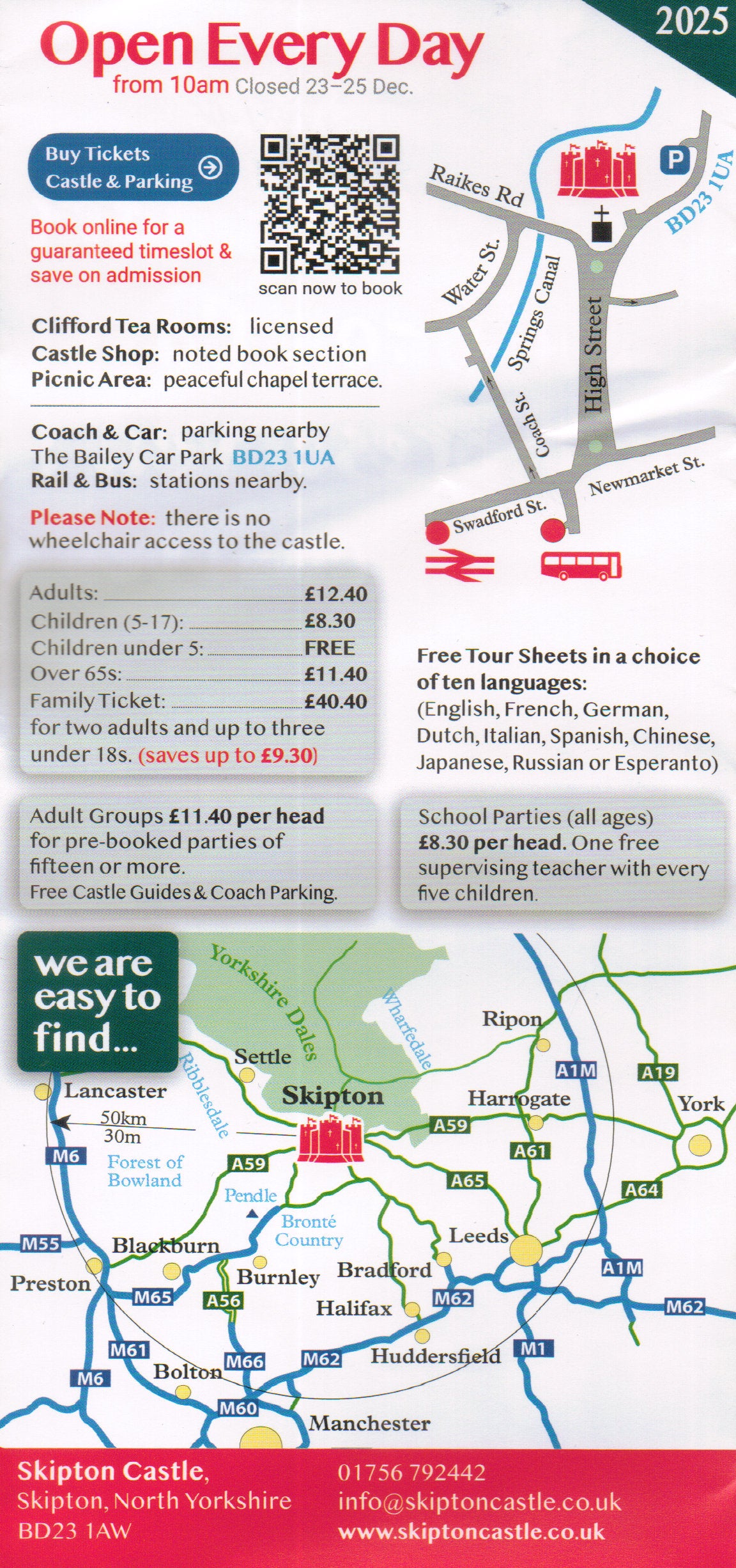 Skipton Castle Visitor Guide 2025