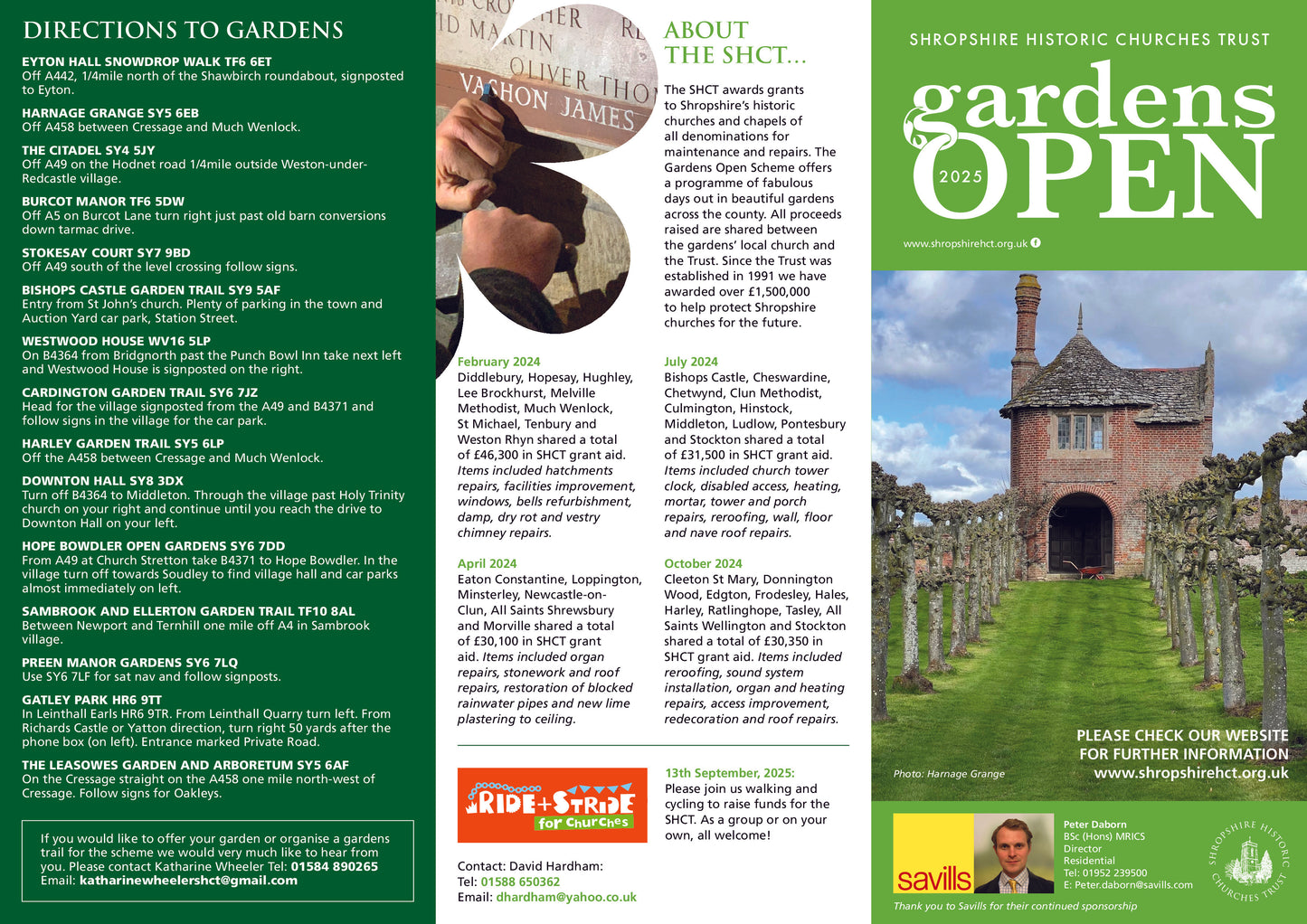 Shropshire Historic Churches Trust - Gardens Open 2025