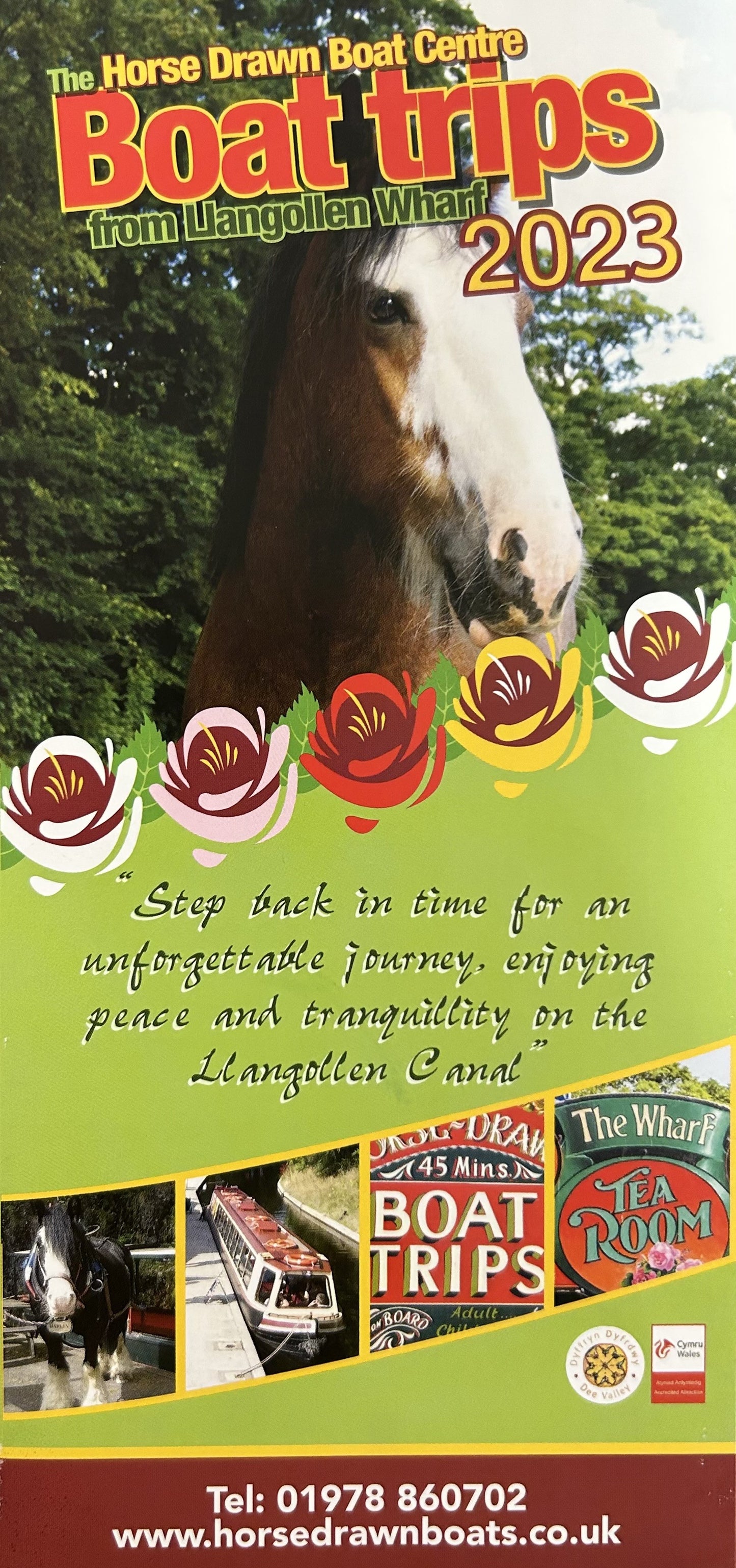 The Horse Drawn Boat from Llangollen Wharf 2023