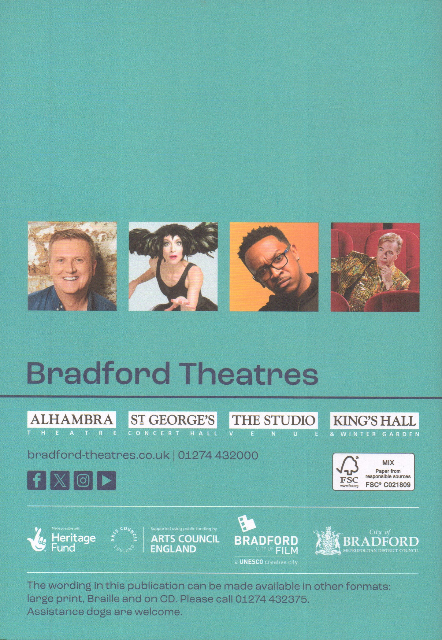 Bradford Alhambra Theatre Autumn Season Guide 2024