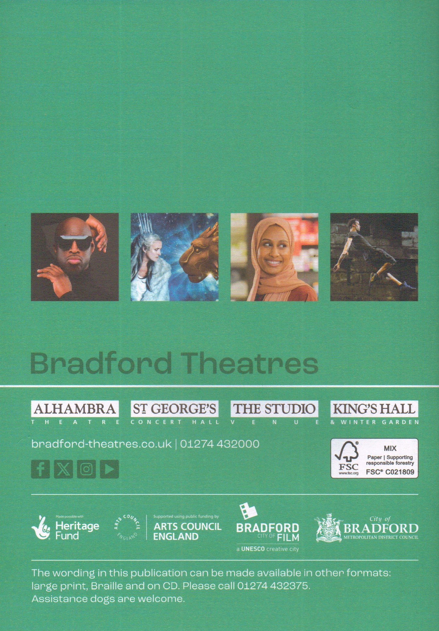 Bradford Alhambra Theatre and St George's Hall Autumn 2025