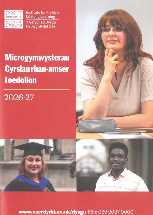 Cardiff University Microcredential Part-time courses for Adults 2026-27 (Welsh Version)