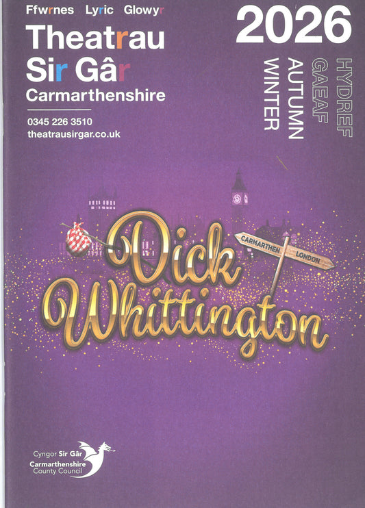 Theatre Sir Gar Carmthenshire Autumn-Winter 2026