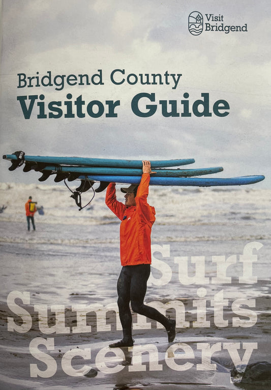 Bridgend County Borough Council- Visitor Guide - Surf - Summits -Scenery - 2023 - Bilingual