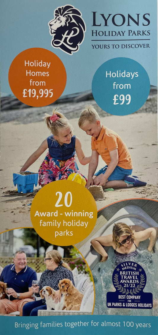 Lyons Holiday Parks - Yours To Discover -  Brining Families Together For Almost 100 Years - 2023
