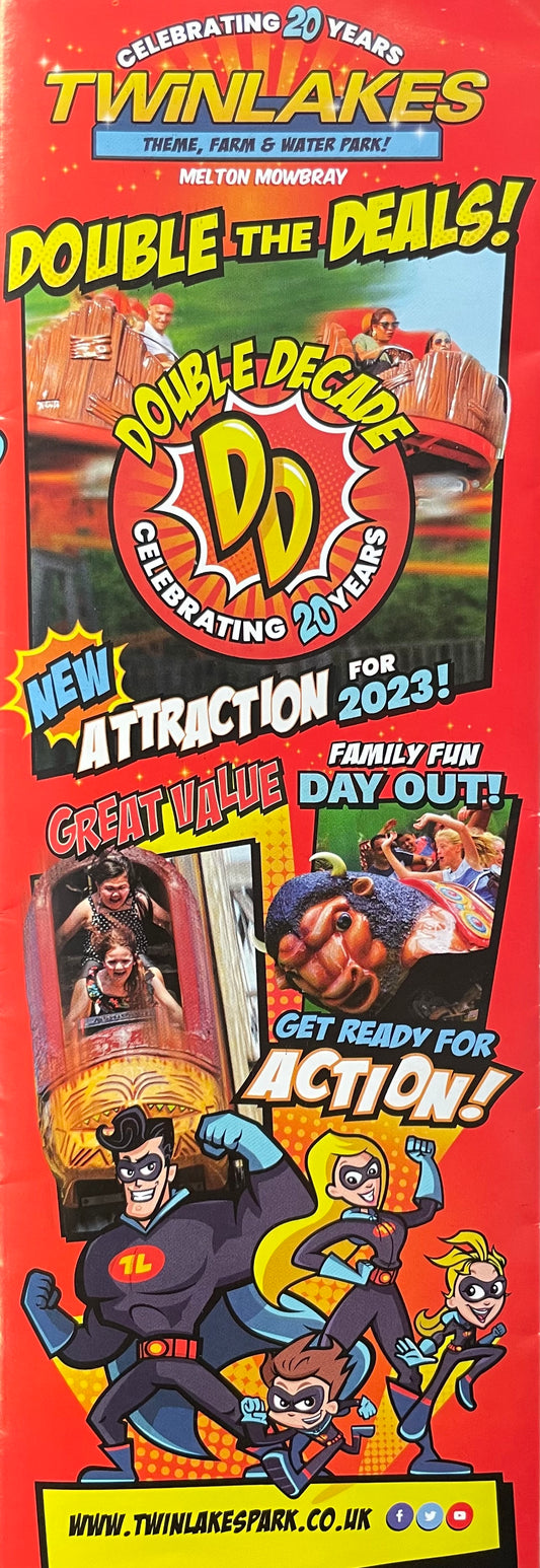 Twinlakes -  Theme, Farm & Water Park  - Double Decade , Celebrating 20 years - New Attractions For 2023