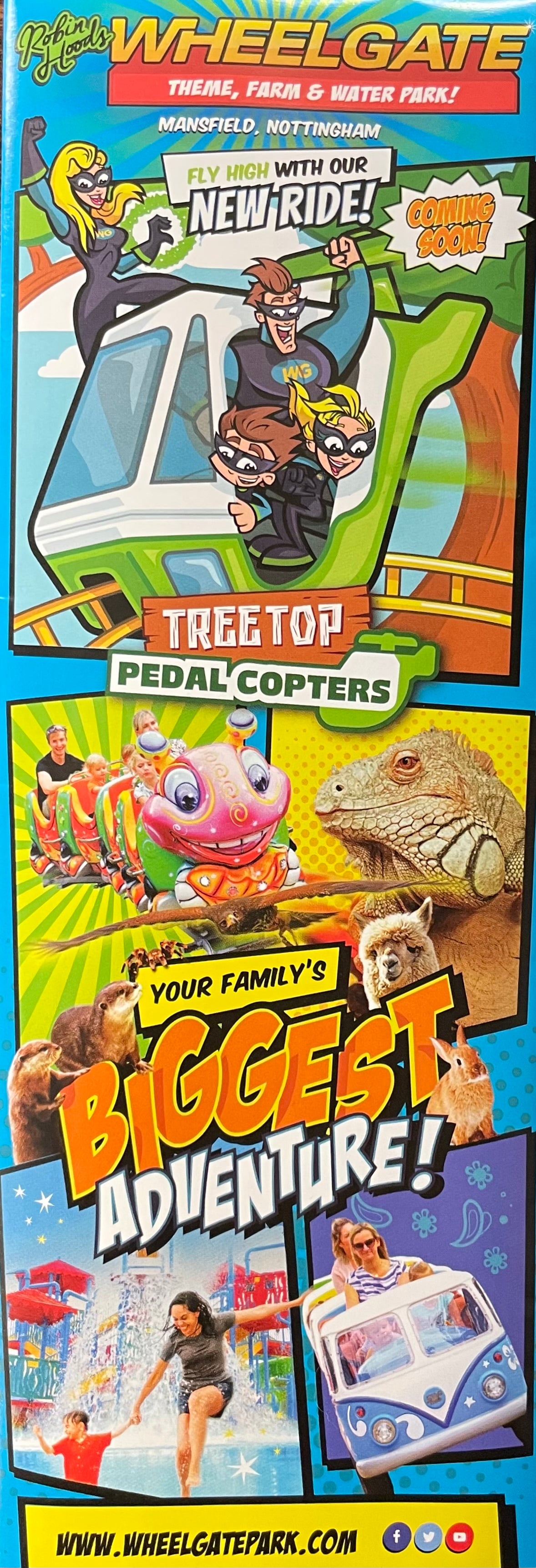 WheelGate -  Theme, Farm & Water Park -	Tree Top Pedal Copters - Your Family's Biggest adventure!