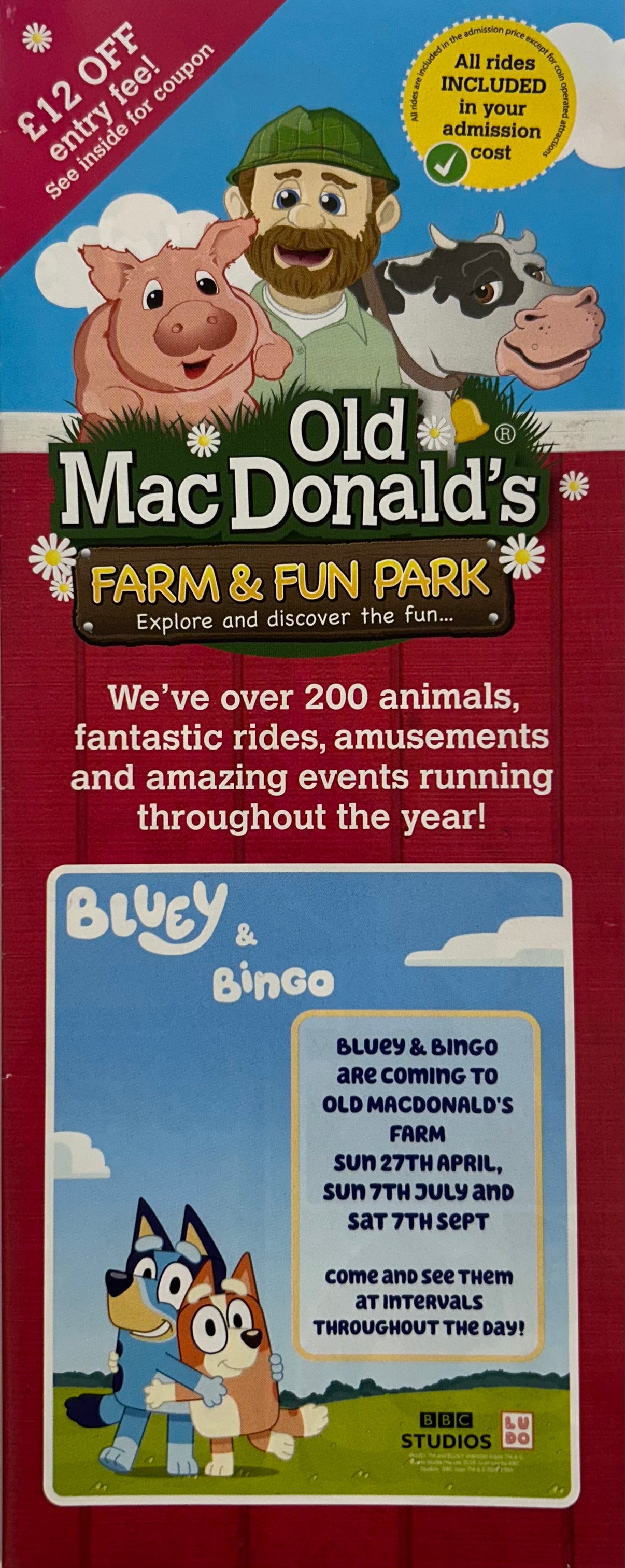 Old Macdonalds Farm & Fun Park 2024 iVisit Info Display