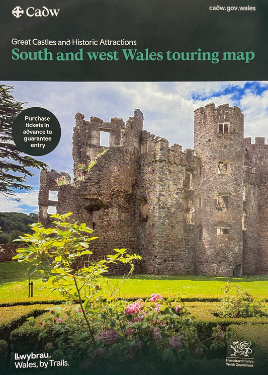 Cadw South + West Wales Touring Map 2023
